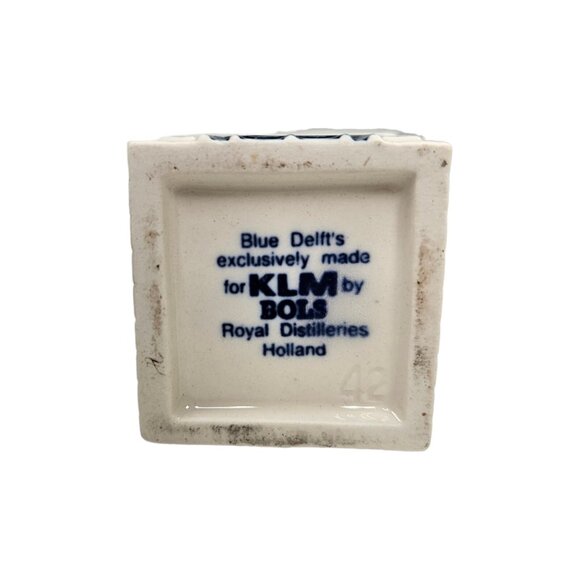 KLM Blue Delft House #42 Bols Empty Holland Dutch KLM Airlines - Picture 7 of 8